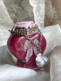 jewelry display potion with necklace