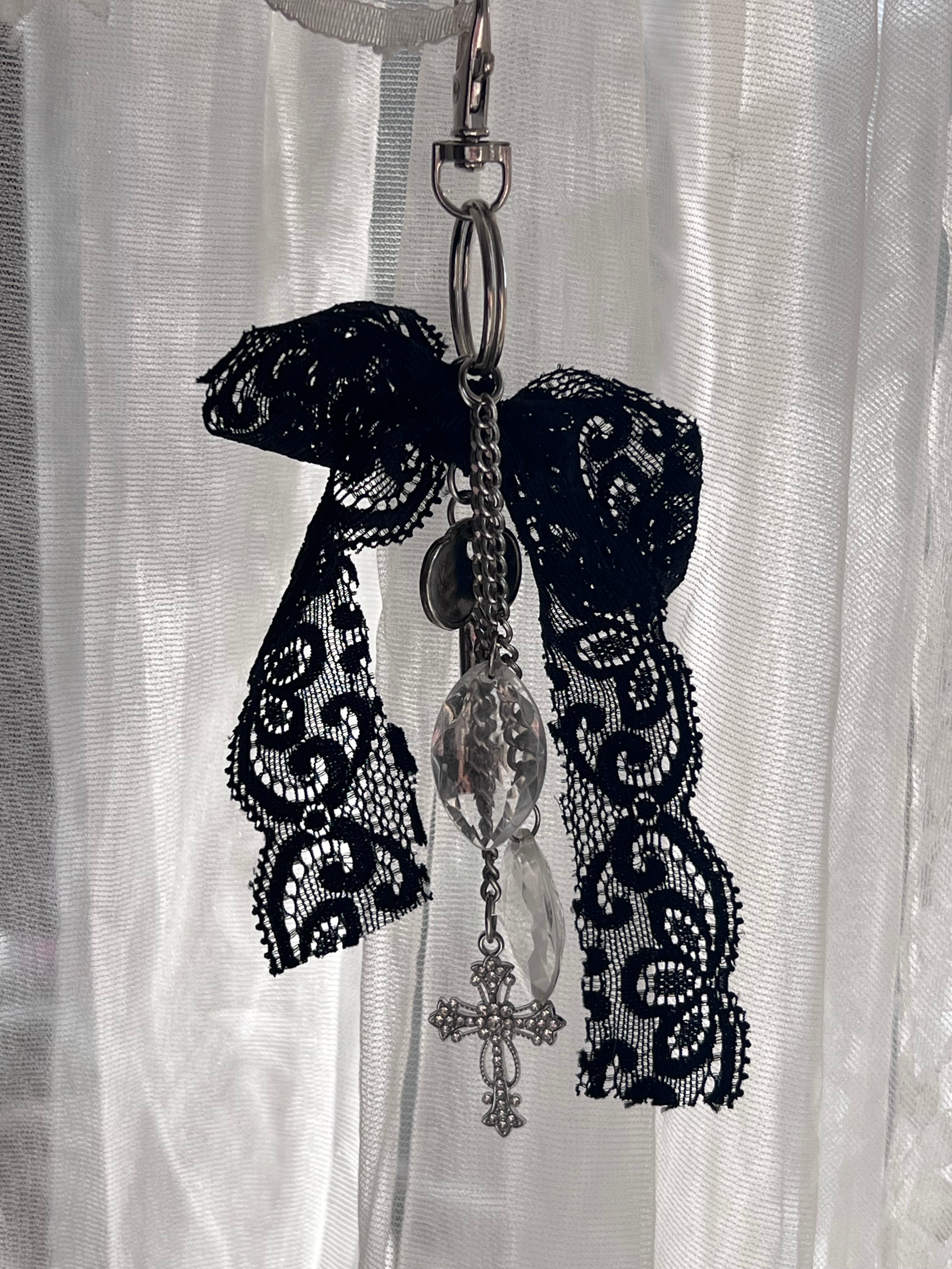 ⋆♱⋆˚⊹♡ Upcycled vintage trinket keychain˚⊹♡ ⋆♱⋆