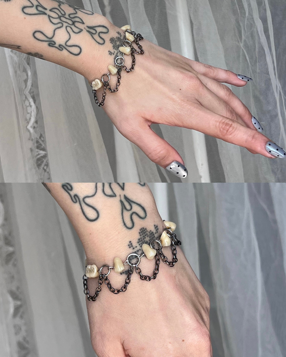 Early 20th century porcelain teeth bracelet 🦷