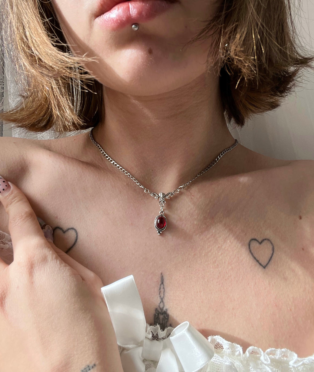 ˖𓍢ִ໋✧˚.🍷⋆“ Ember promise„ necklace ˚˖𓍢ִ໋✧˚.🍷⋆