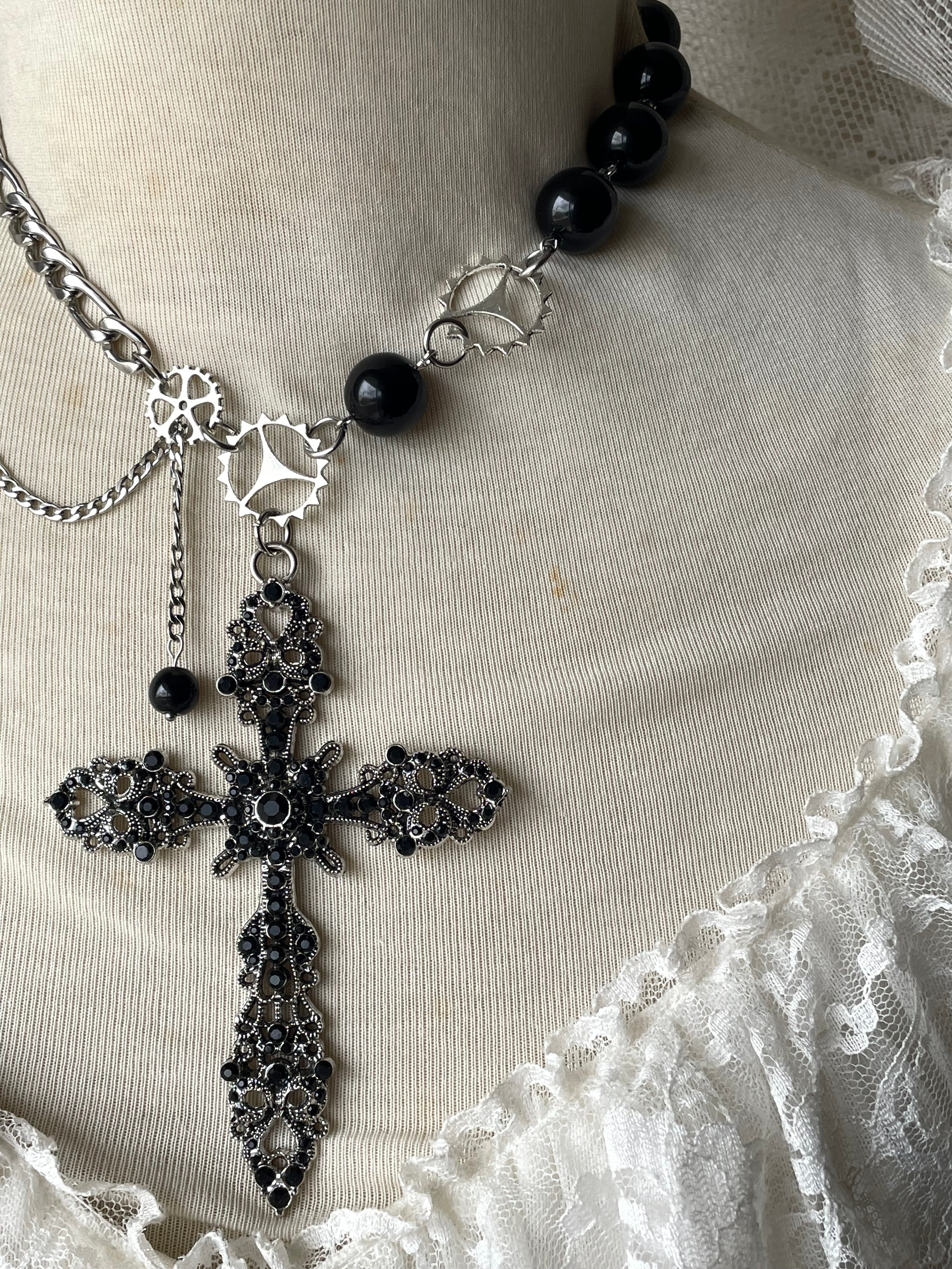 Midnight relic necklace ‎⊹₊☾☽˚｡𓍯
