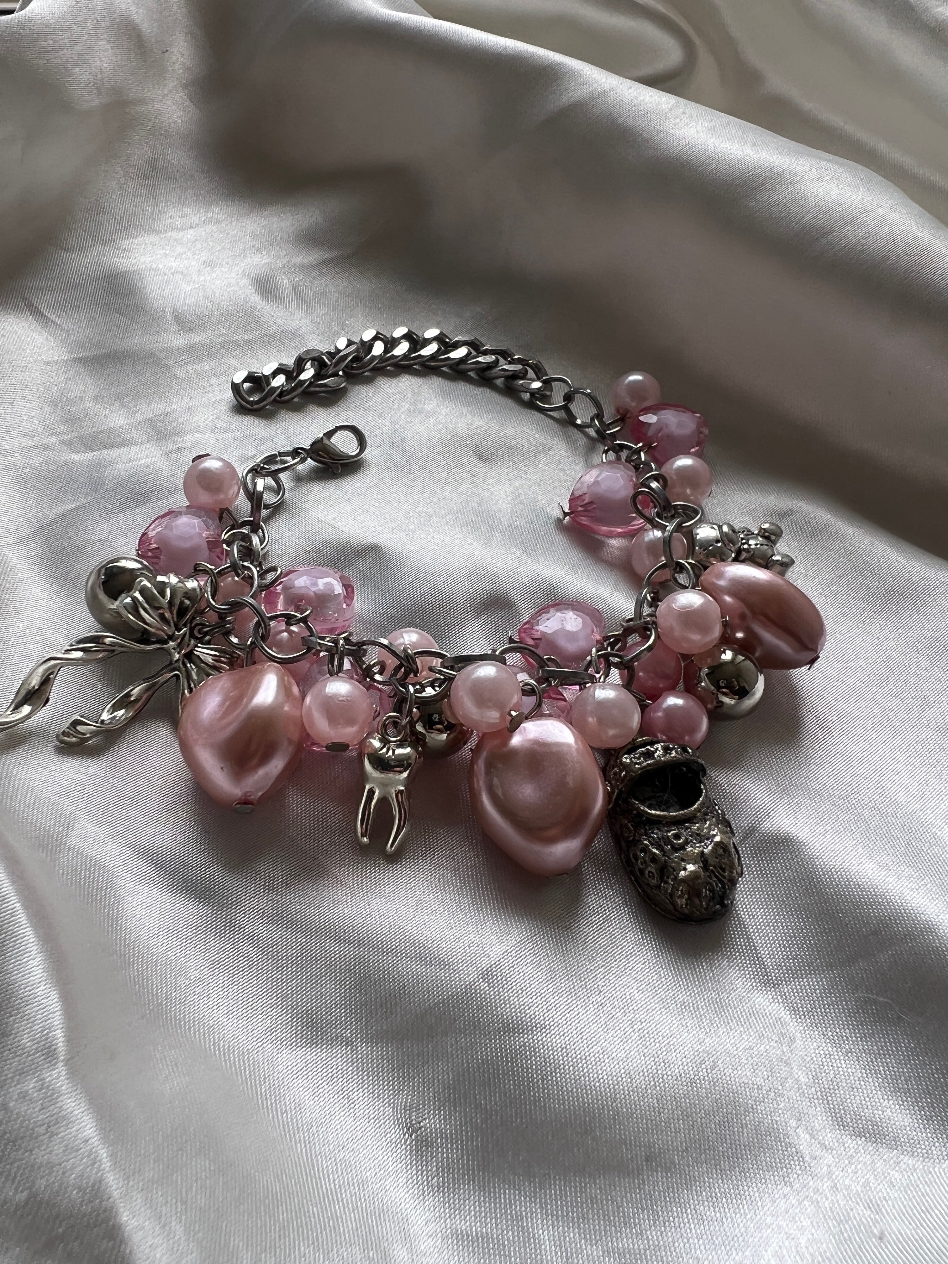 Cotton candy garden bracelet 𓂃 𓈒𓏸🪷