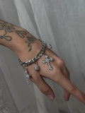⋆♱⋆✴︎˚ Stainless crystal cross bracelet ⋆♱⋆✴︎˚