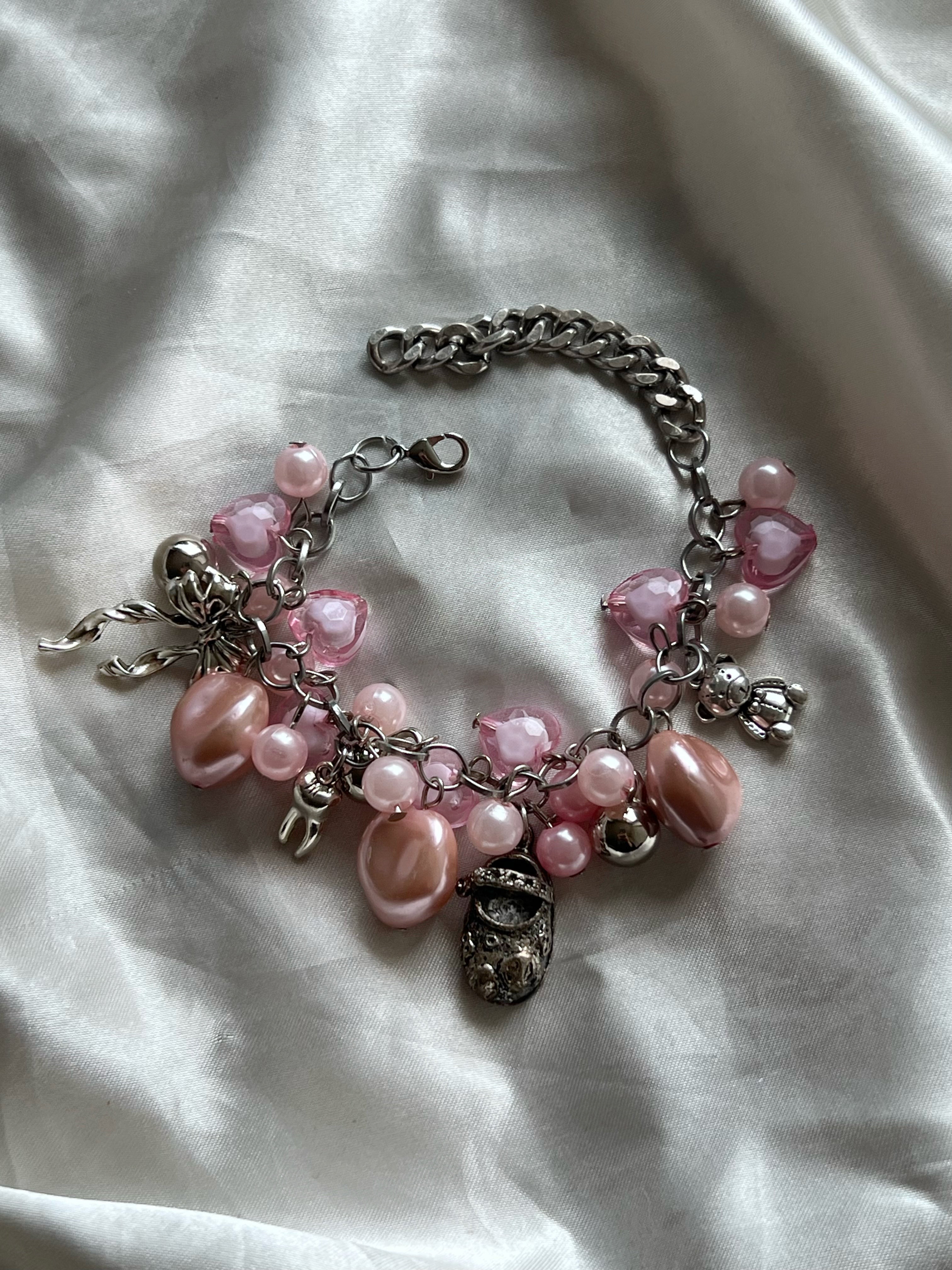 Cotton candy garden bracelet 𓂃 𓈒𓏸🪷