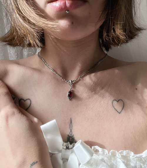 ˖𓍢ִ໋✧˚.🍷⋆“ Ember promise„ necklace ˚˖𓍢ִ໋✧˚.🍷⋆