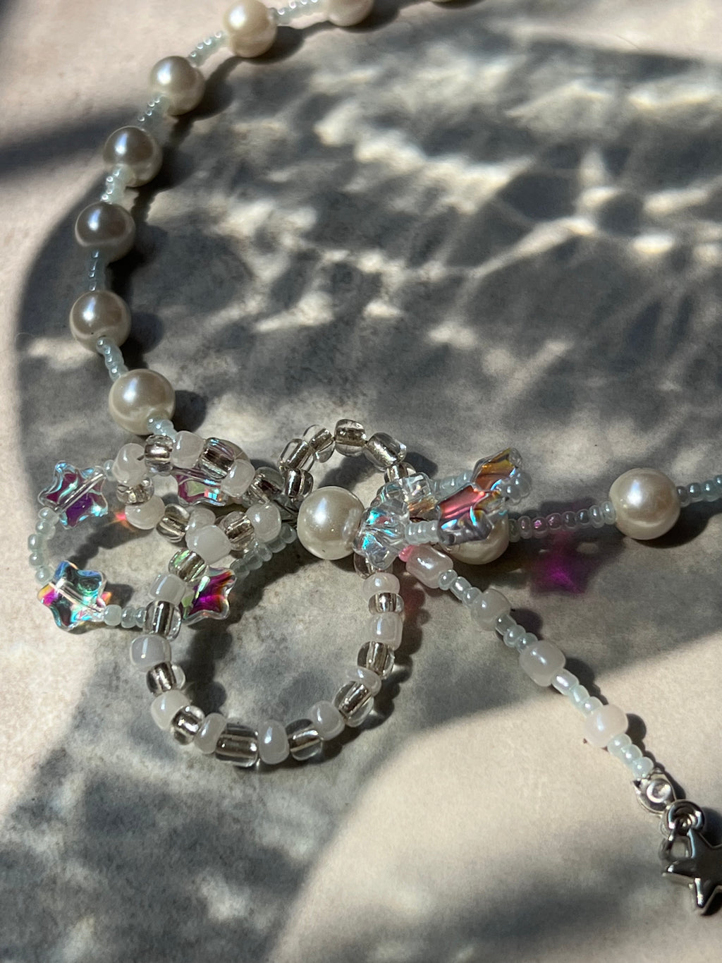 ༘⋆♡｡˚ Crystal jelly necklace ༘⋆♡｡˚