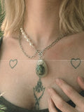 Glass coffin necklace ⋆˚࿔🪲⋆˚࿔