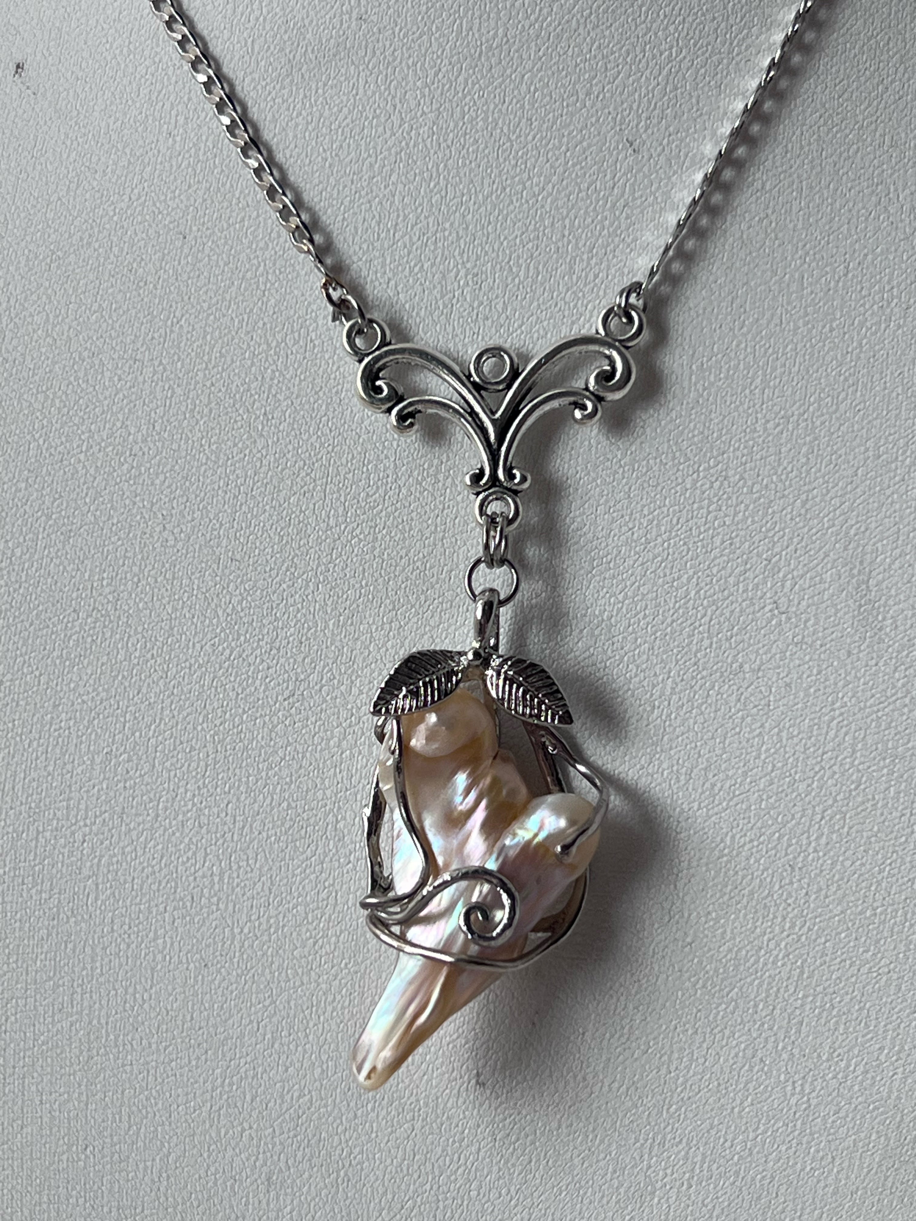 Baroque pearl necklace ₊𓏲 ๋࣭ ࣪ ˖🎐