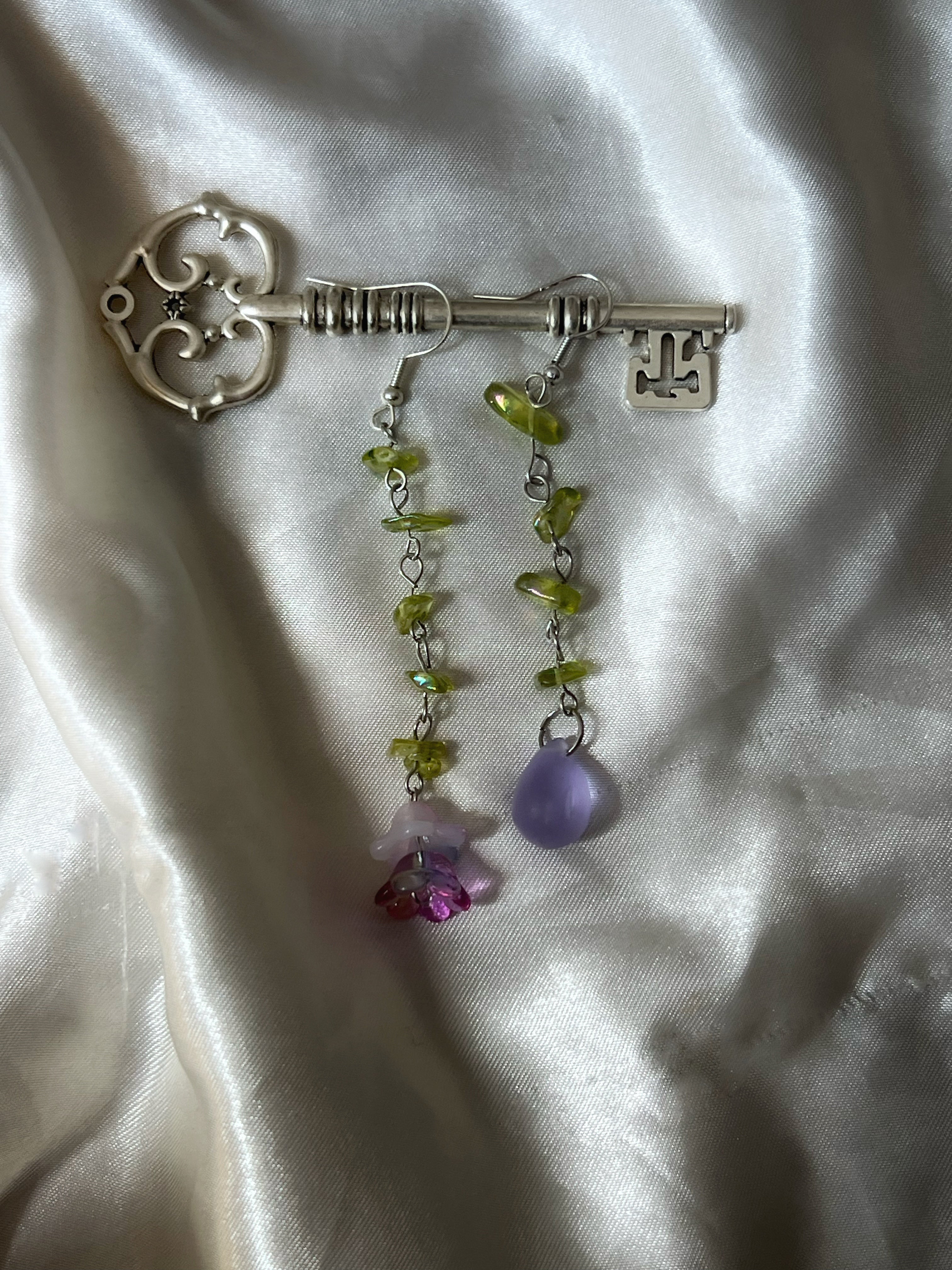 Lush forest earrings ˚˖𓍢ִ໋🌷͙֒✧
