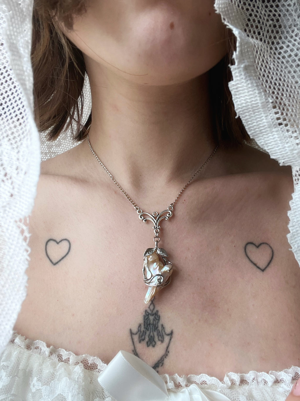 Baroque pearl necklace ₊𓏲 ๋࣭ ࣪ ˖🎐