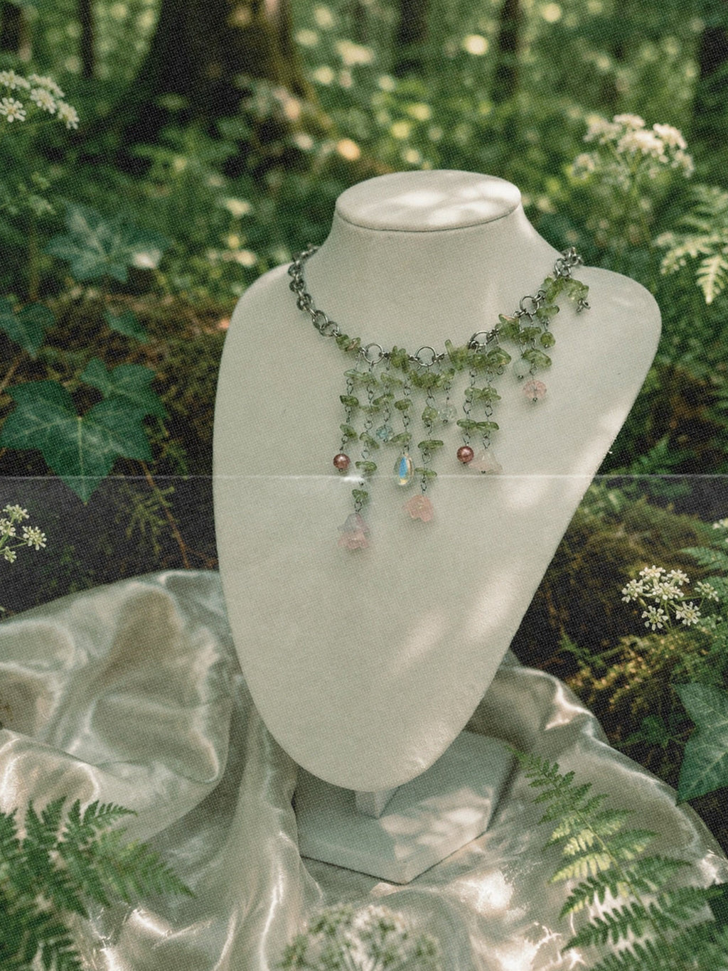 Lush forest necklace ❀*ੈ𑁍༘⋆