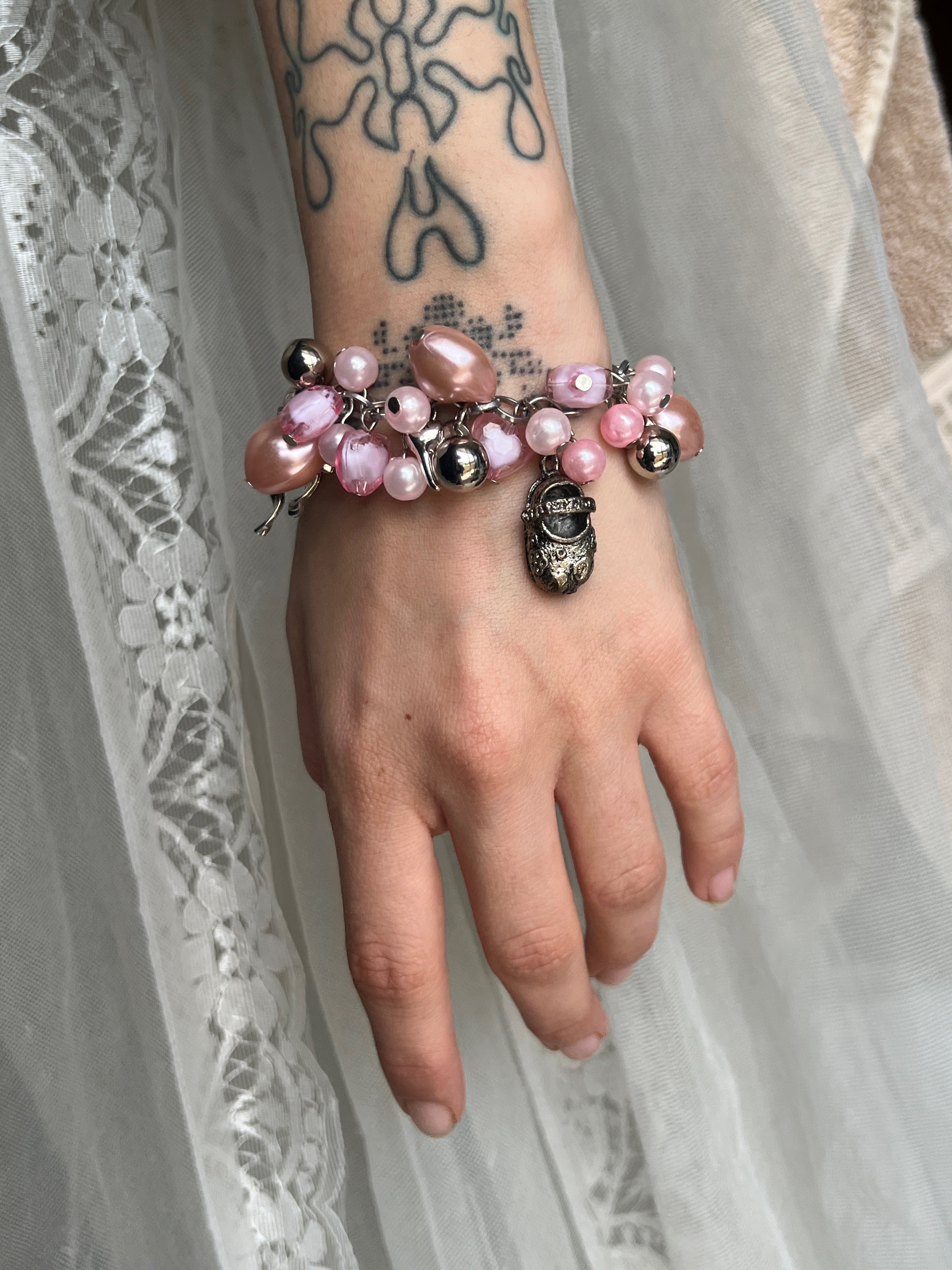Cotton candy garden bracelet 𓂃 𓈒𓏸🪷