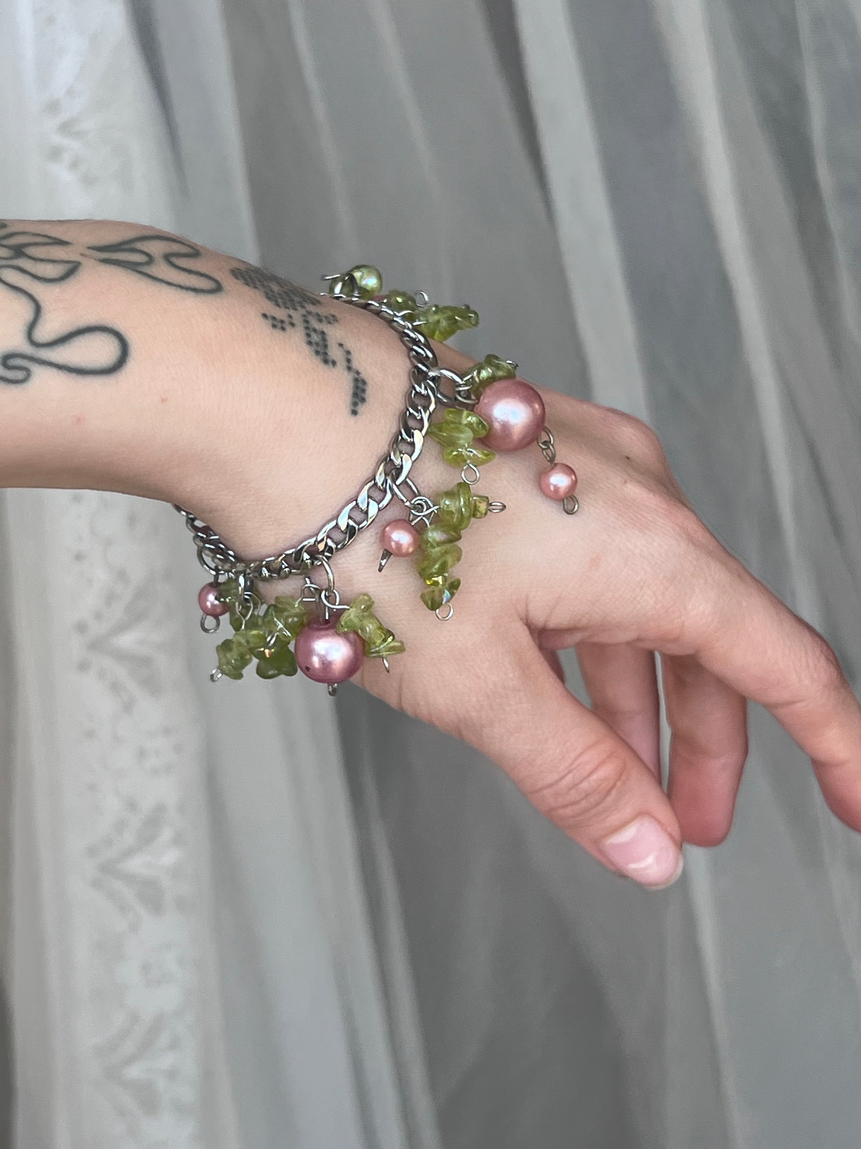 Lush forest bracelet ˚˖𓍢ִ໋🌷͙֒✧