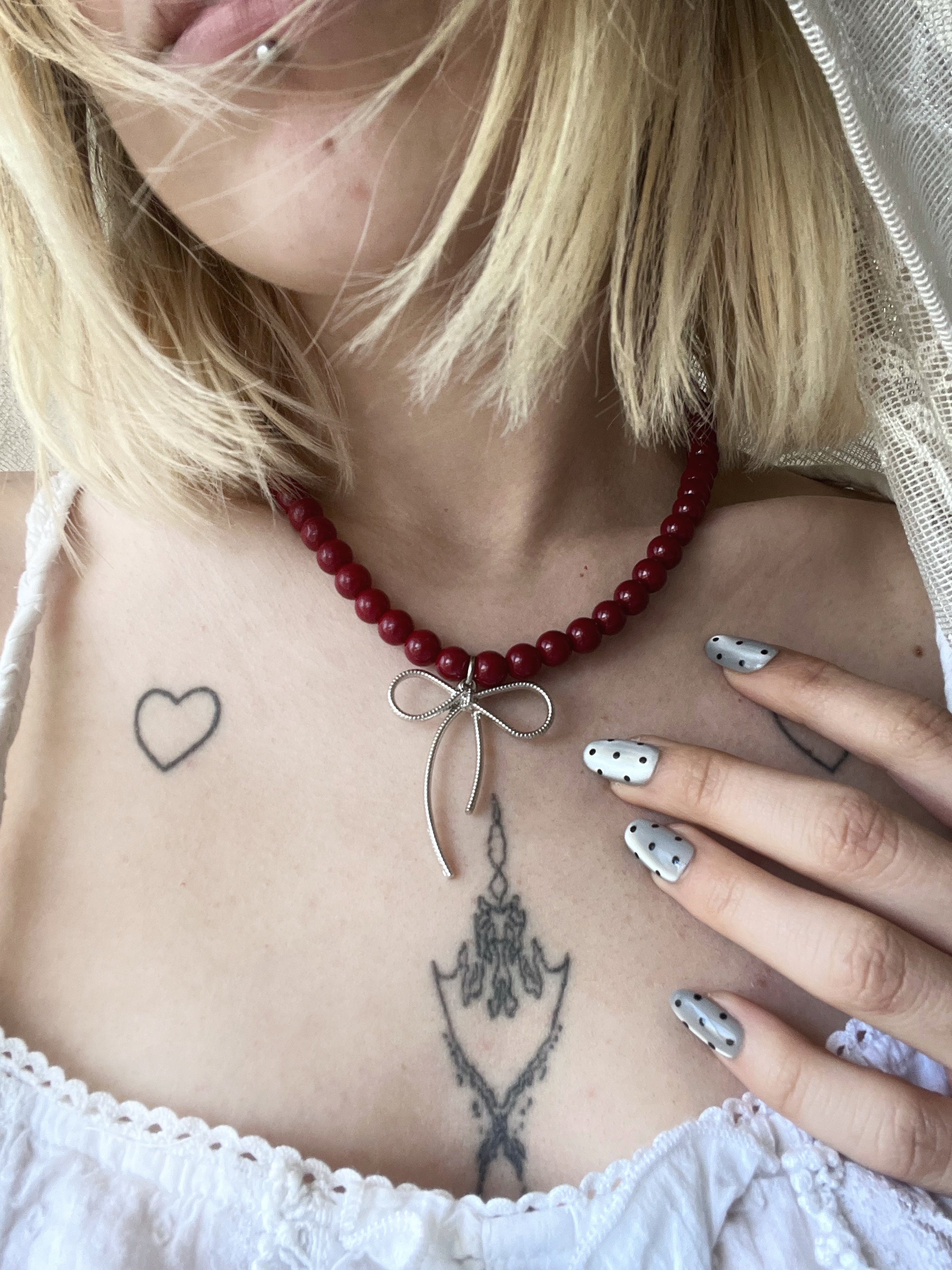 Crimson doll necklace 🥀⋆𐙚₊˚
