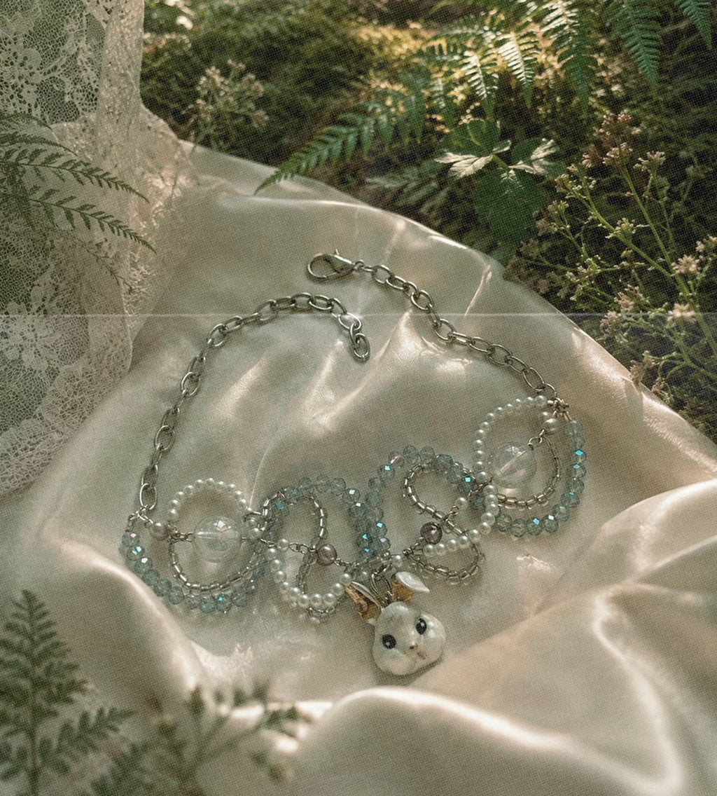 Ghostly companion choker/necklace ִֶָ.🐇 ࣪ ִֶָ🪽་༘࿐