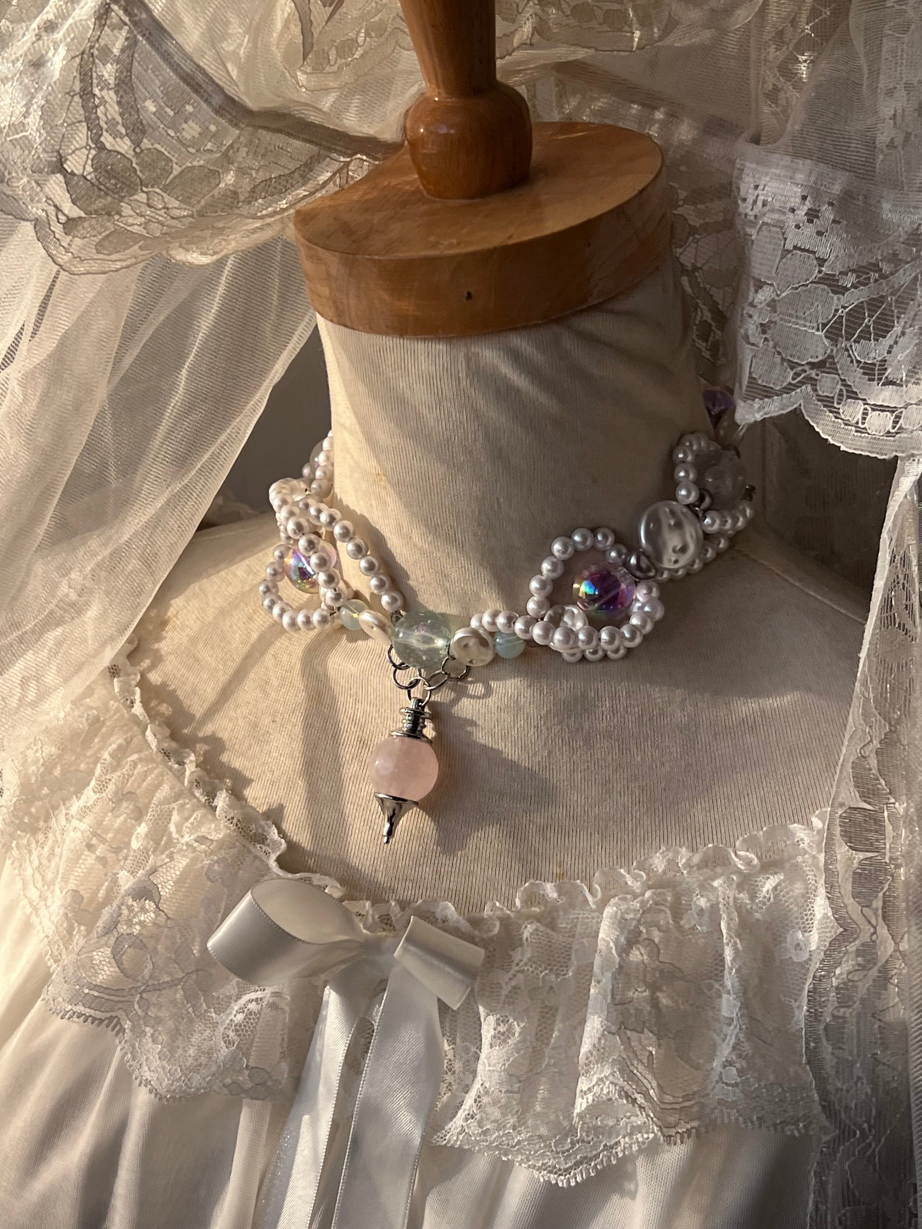 ๋࣭ ࣪ ˖🎐˚⊹♡ porcelain dream choker/ necklace˚⊹ ๋࣭ ࣪ ˖🎐