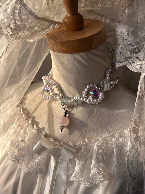 ๋࣭ ࣪ ˖🎐˚⊹♡ porcelain dream choker/ necklace˚⊹ ๋࣭ ࣪ ˖🎐